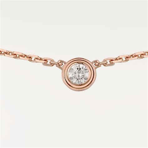 cartier love necklace rose gold|cartier d'amour rose gold price.